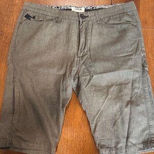 Hurley Sample Men's Brown Flat Front Shorts